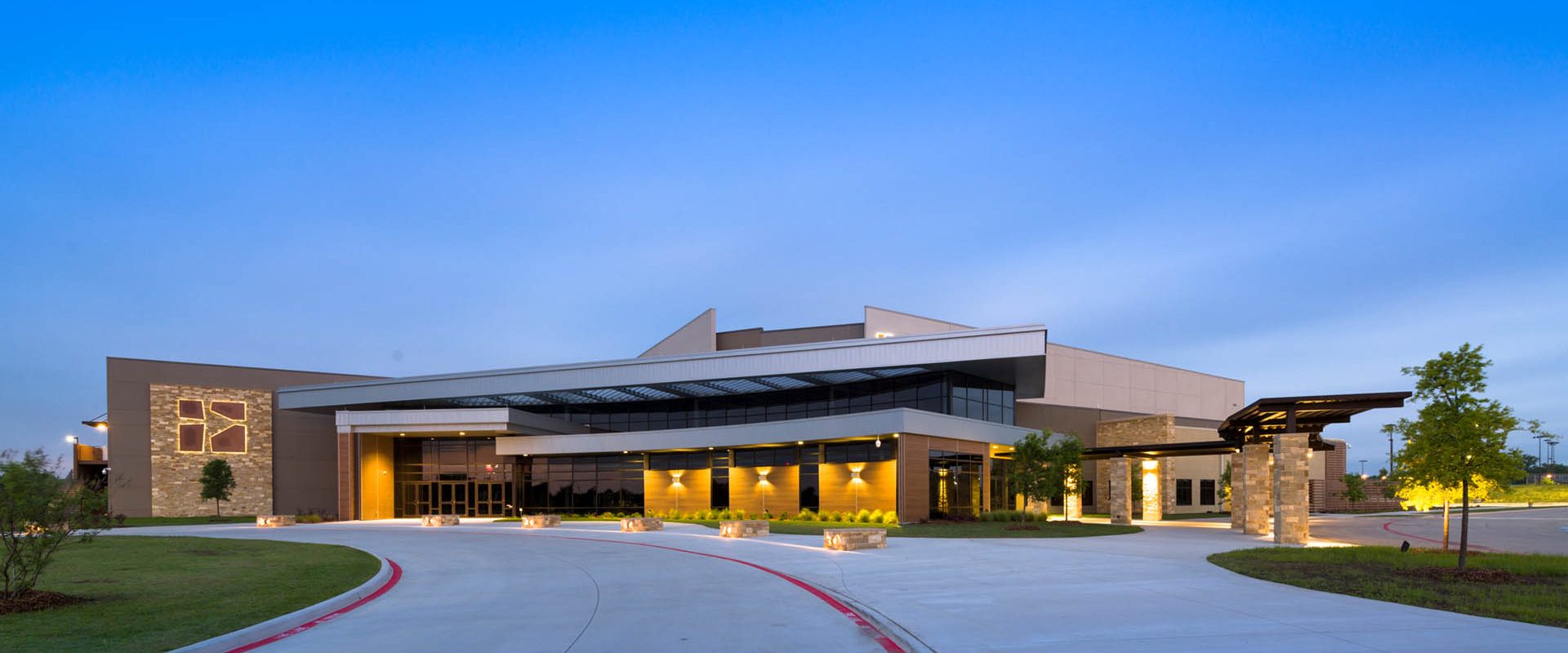 Preston Trail Community Church, Frisco, TX, photographed for HH Architects