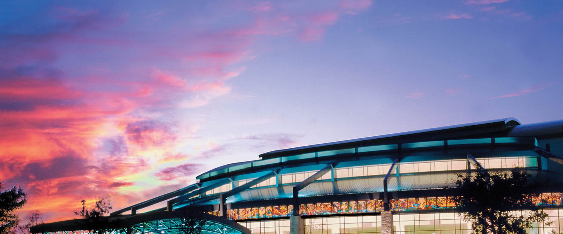 PrestonwoodBaptistChurch-Exterior-Sunset